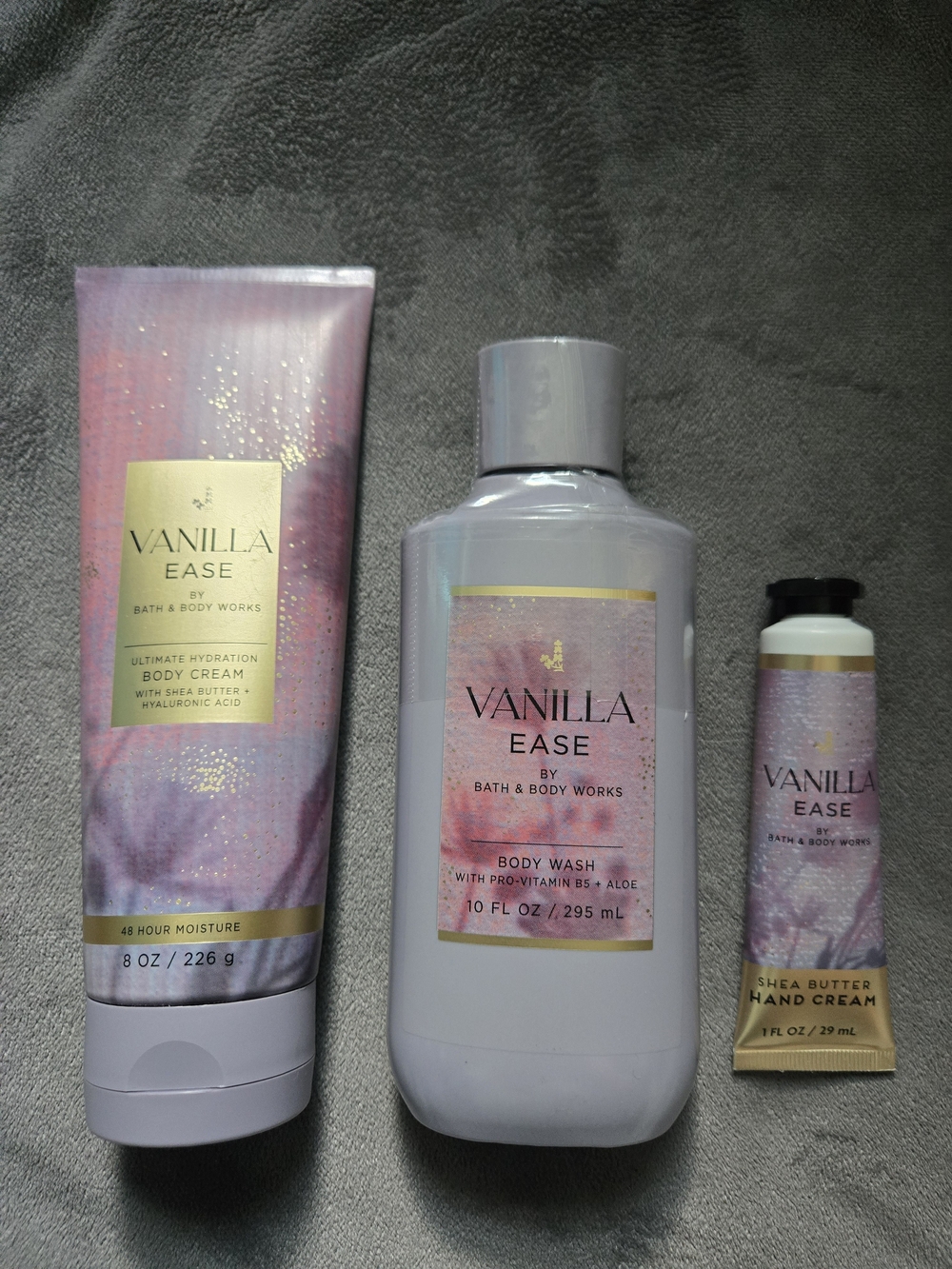 Bath & Body Works Vanilla Ease Body Care Set